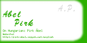 abel pirk business card